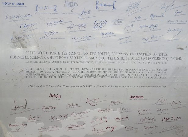 Metro-Cluny-Sorbonne-Signatures
